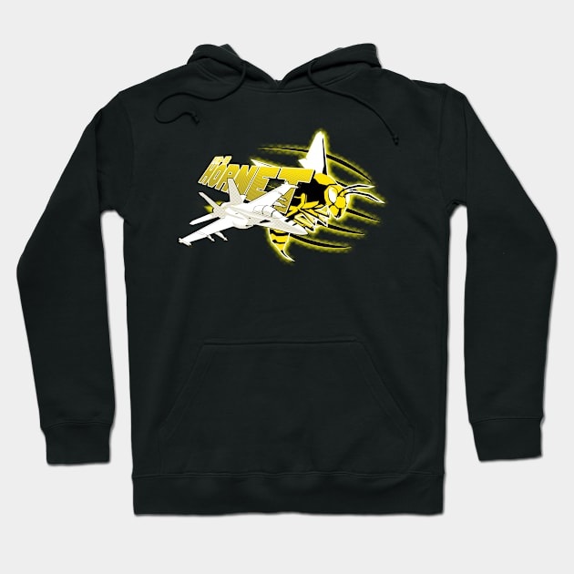 F/A-18 Hornet Hoodie by patrickkingart